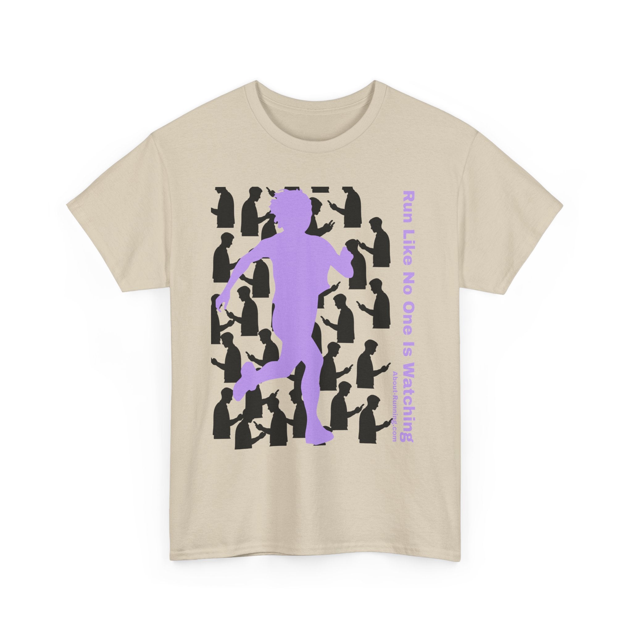 Run Like No One Is Watching Unisex Heavy Cotton Tee
