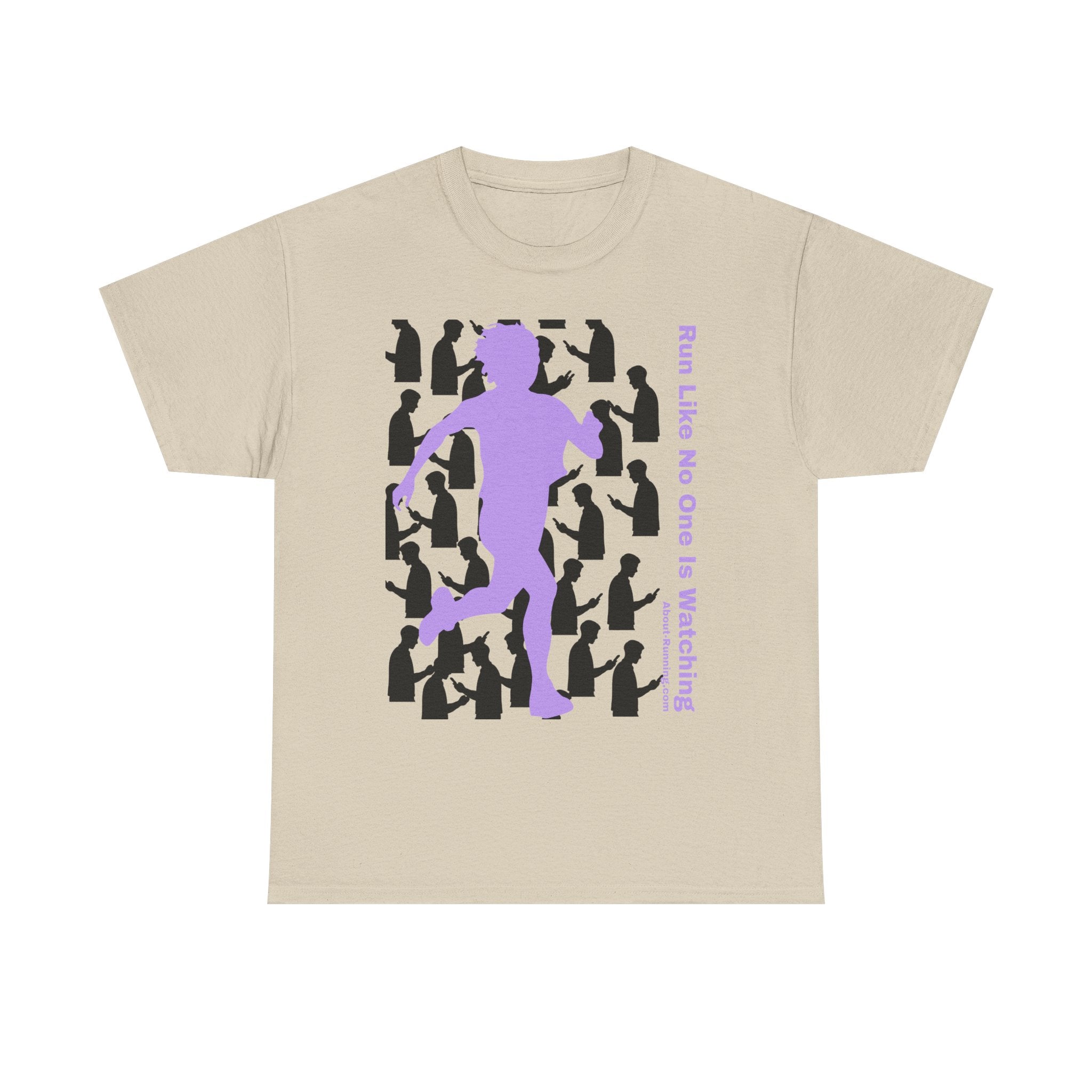 Run Like No One Is Watching Unisex Heavy Cotton Tee